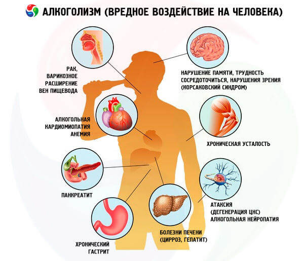 Влияние алкоголя на мужской организм